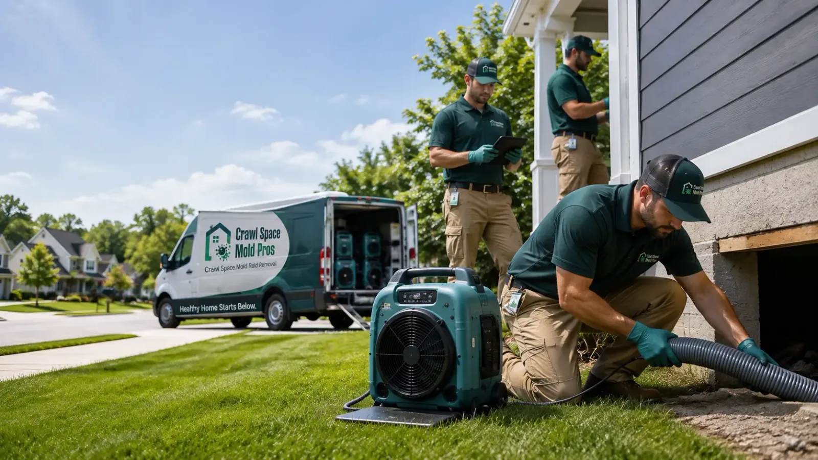 Crawl Space Mold Removal in Luck, WI